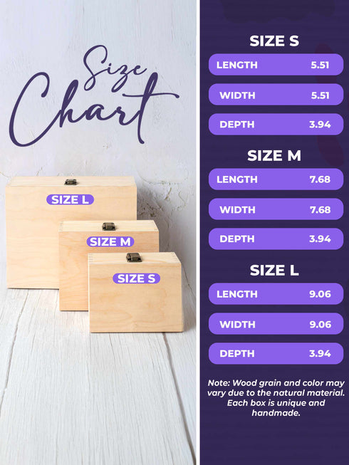 Personalized Baby Memorial Wooden Keepsake Box – Too Beautiful for Earth